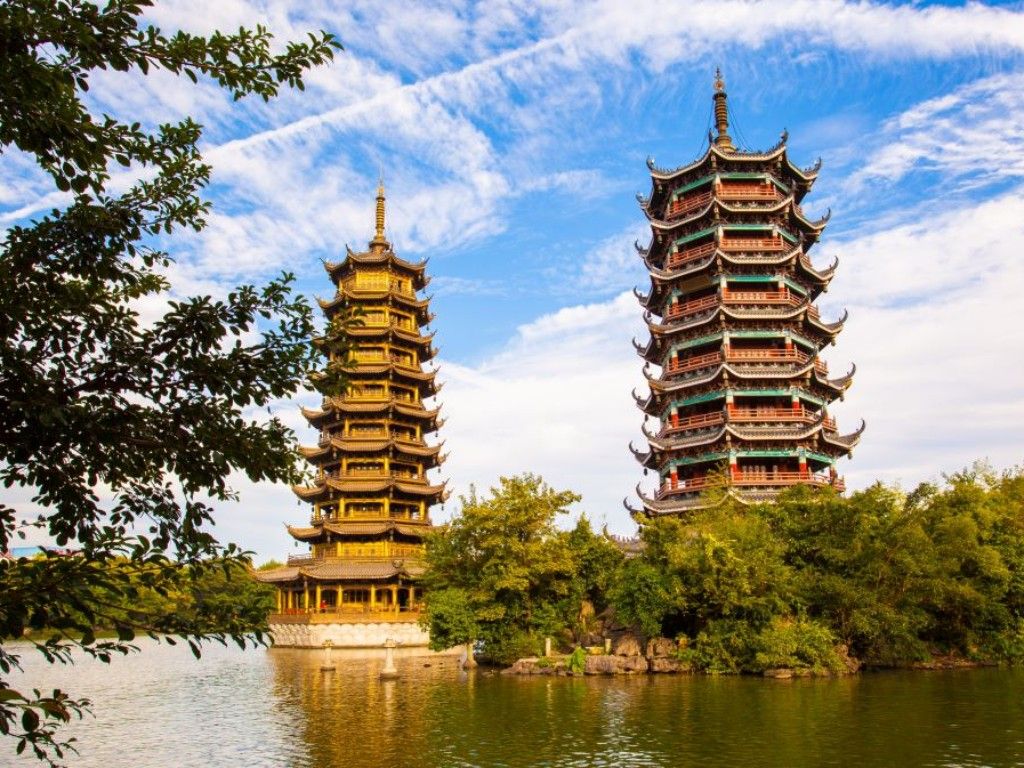 Sun and Moon Twin Pagoda